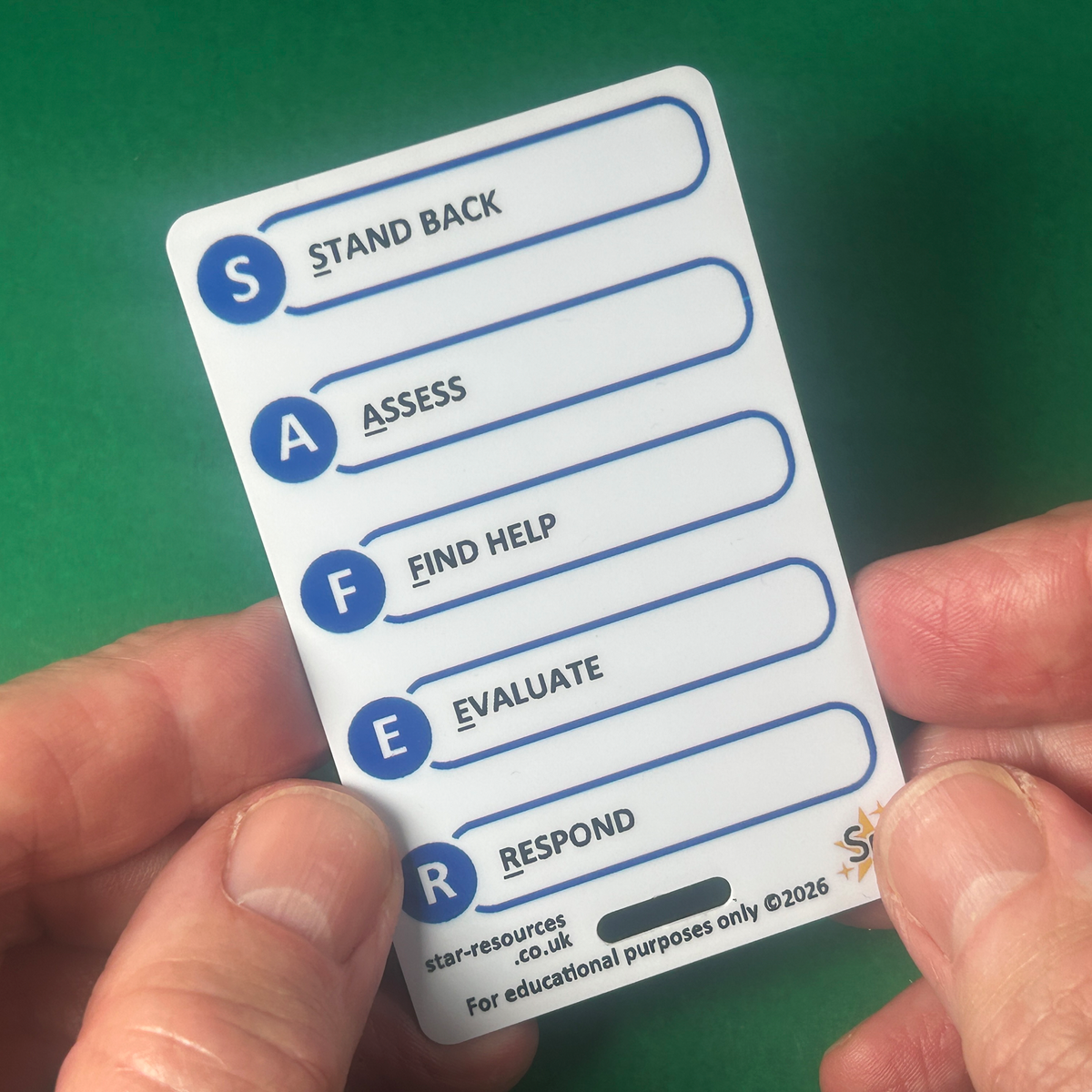 Scene Safety & Hazard Control Card | ERICPD & SAFER