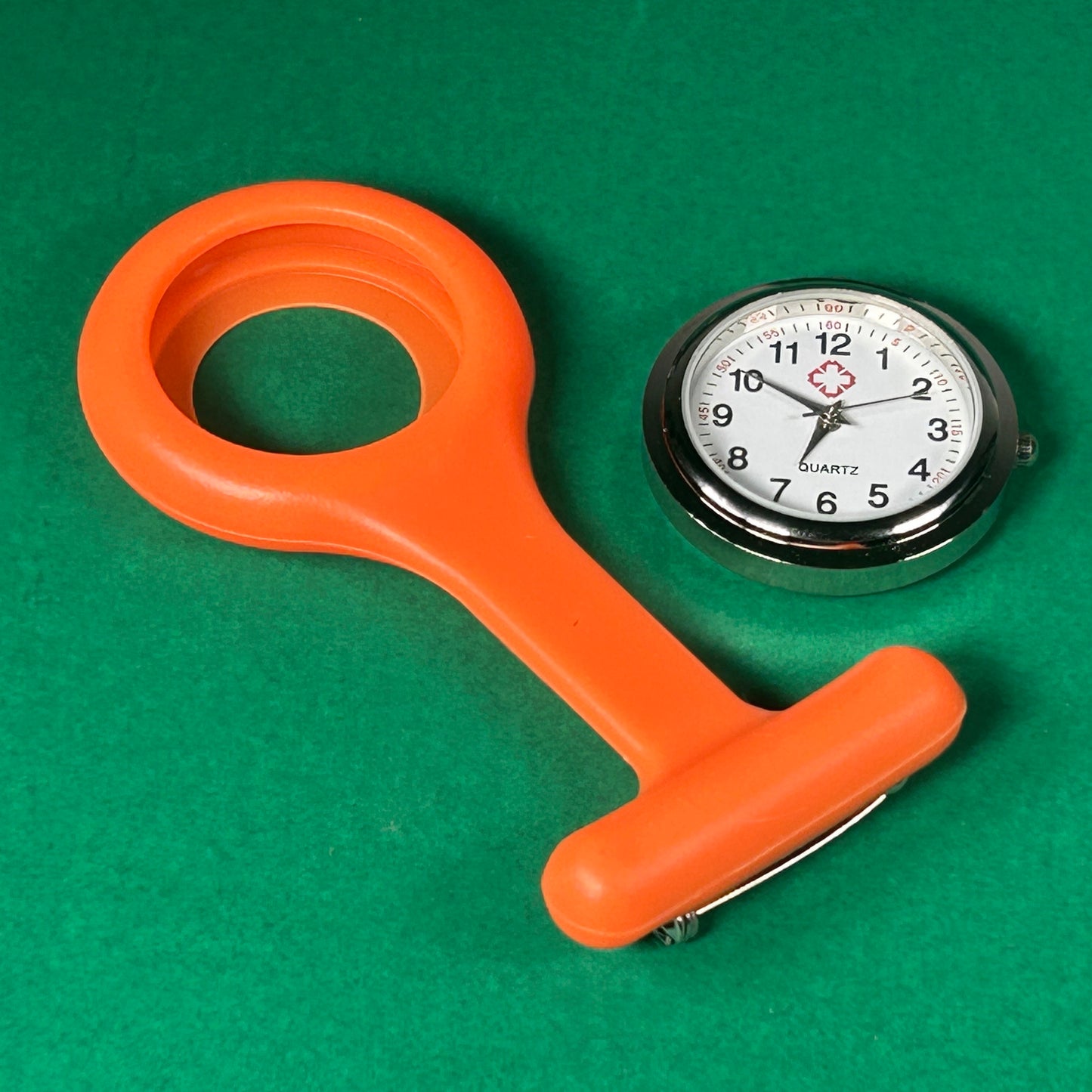 Orange Silicone Gel Fob Watch | Nurse HCA Doctor Student