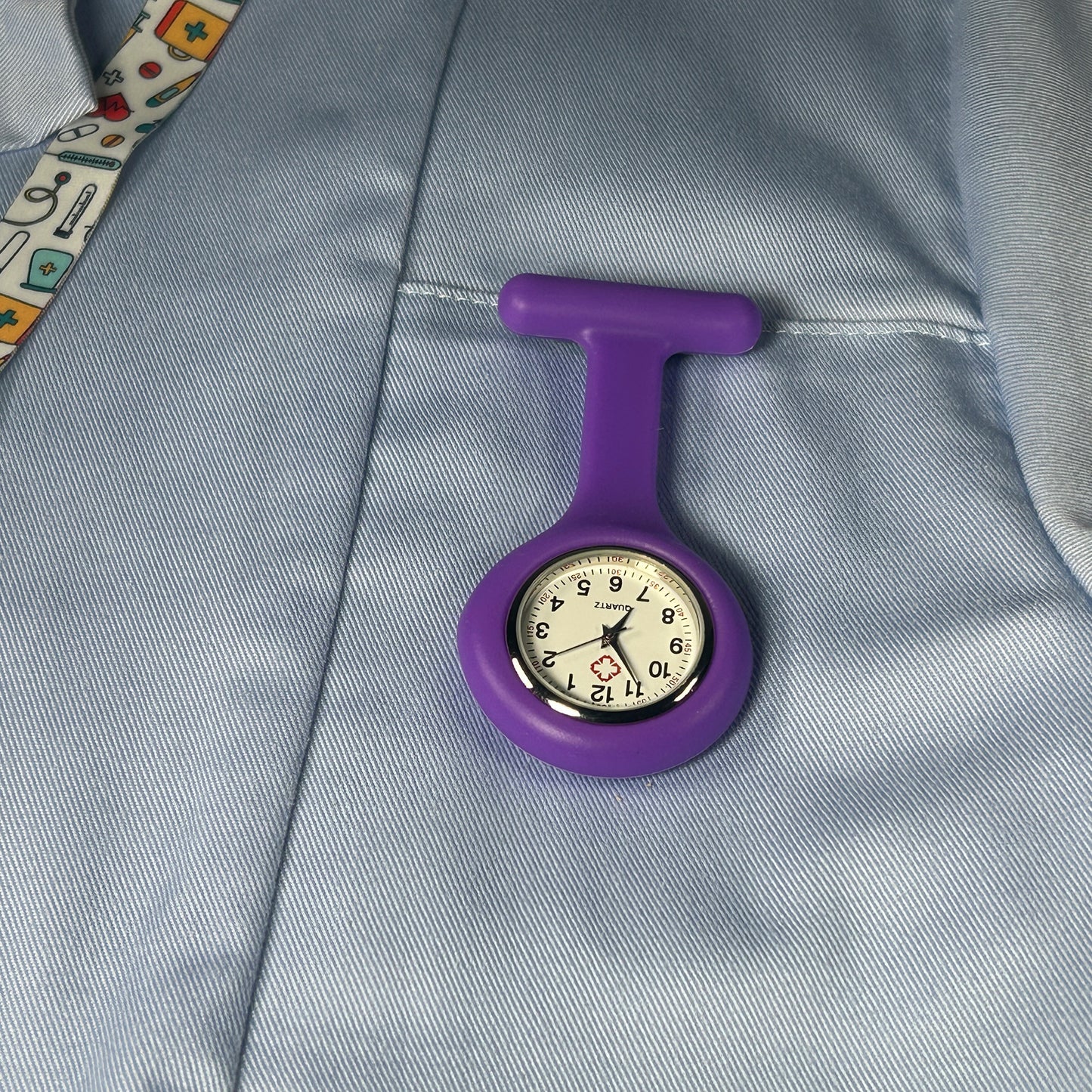 Purple Silicone Gel Fob Watch | Nurse HCA Doctor Student