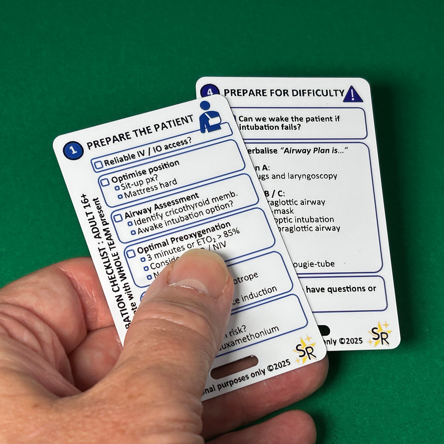 Tracheal Intubation Flashcard Set – for Paramedics, ICU, ED & Pre-Hospital Teams | Intubation Checklist + Tracheal Intubation Prompt