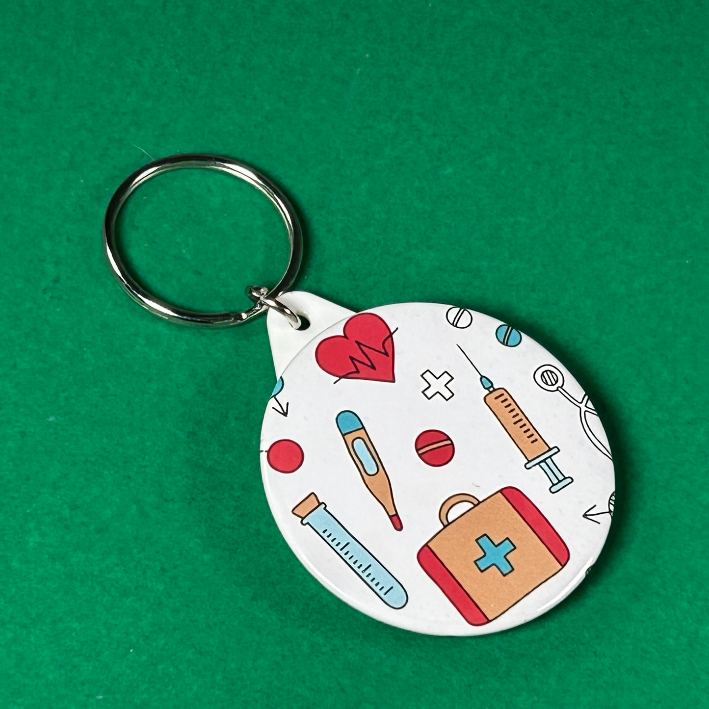 Medical Mosaic Keyring Ambulance Gift KeyRing