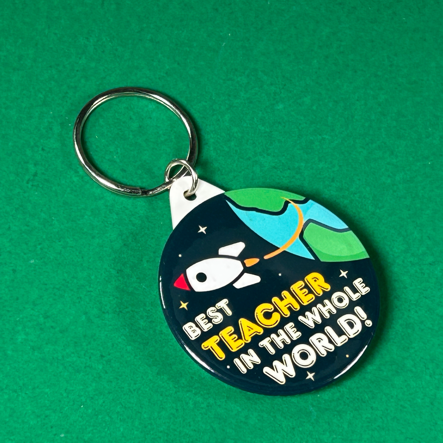 World's Best Teacher Keyring