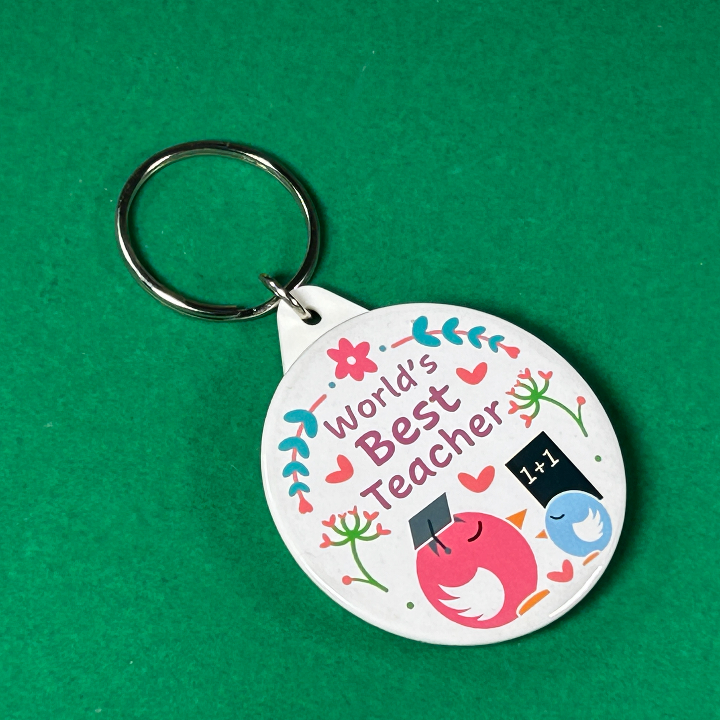 World's Best Teacher Keyring Tutor Professor