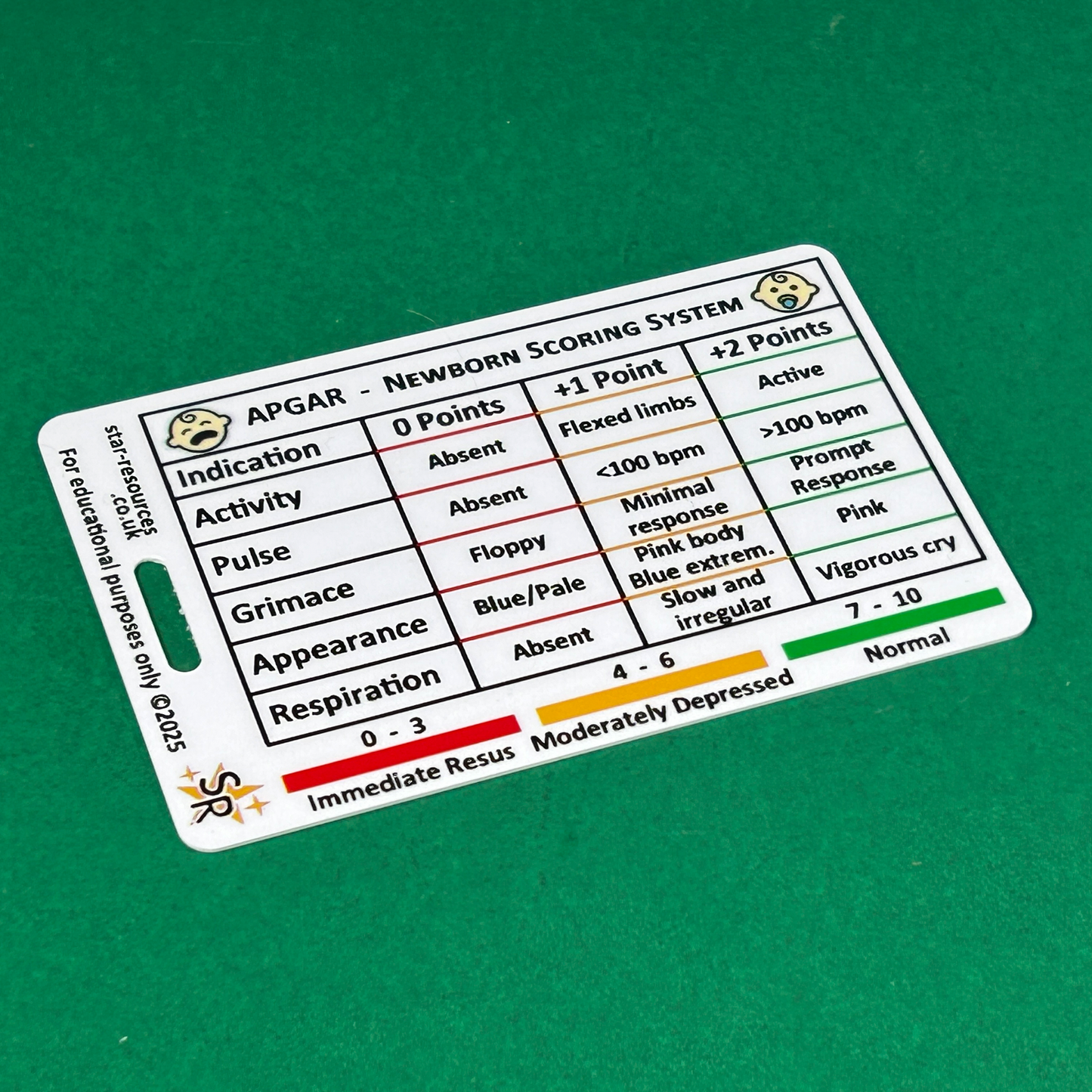 APGAR and Neonatal Vital Signs ID Badge Card | Midwife Maternity