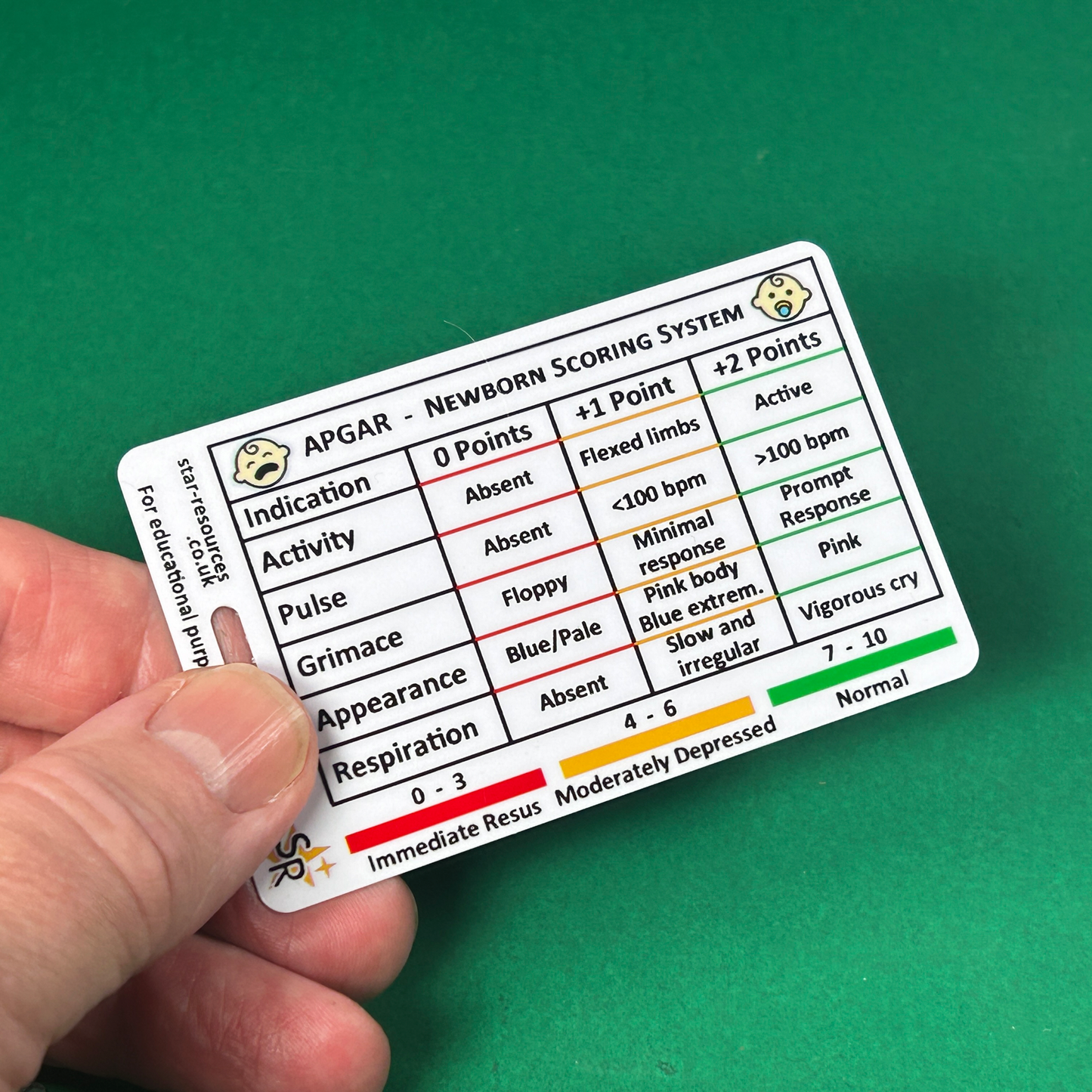 APGAR and Neonatal Vital Signs ID Badge Card | Midwife Maternity