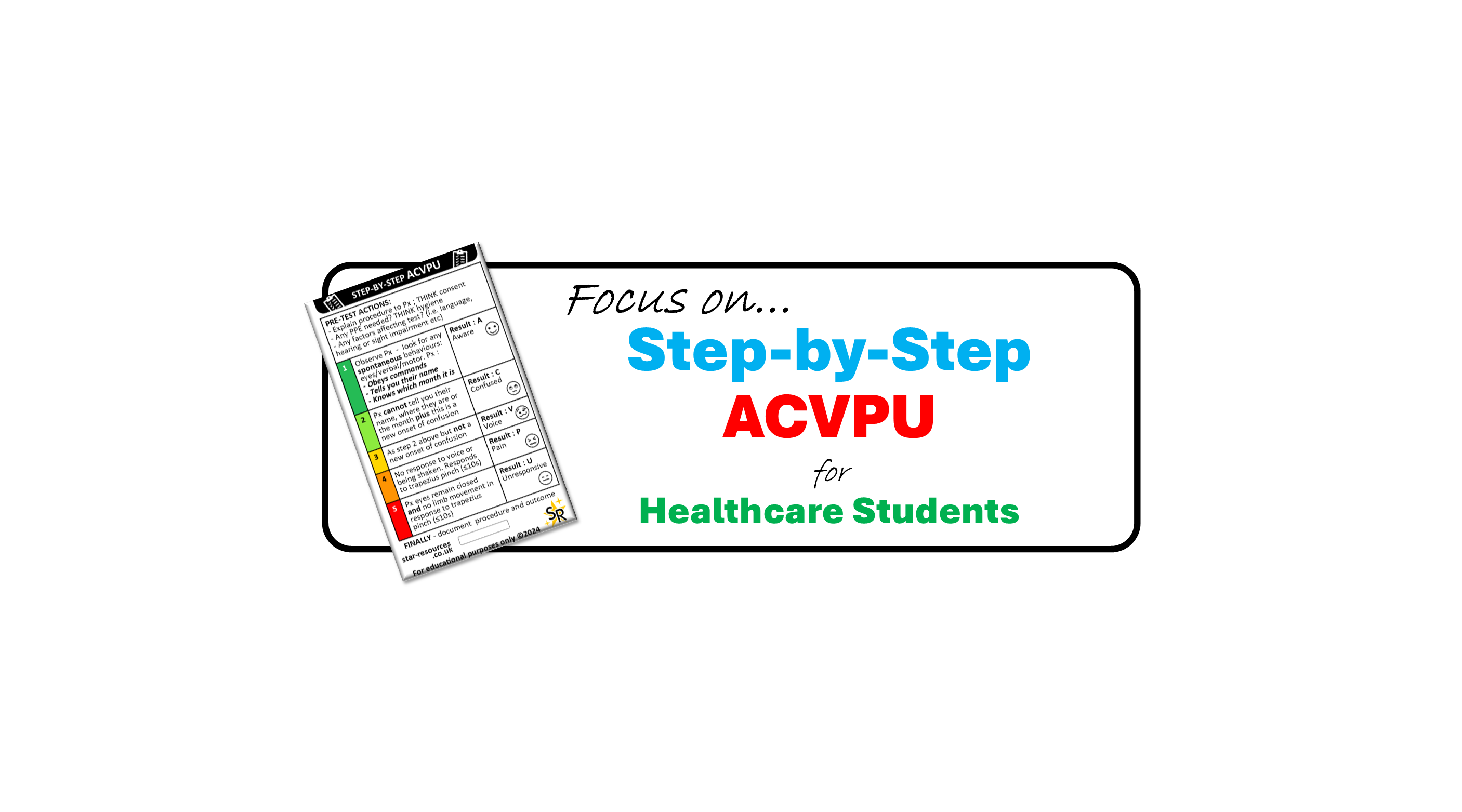 Focus On…Step-By-Step ACVPU Flashcard – StarResources