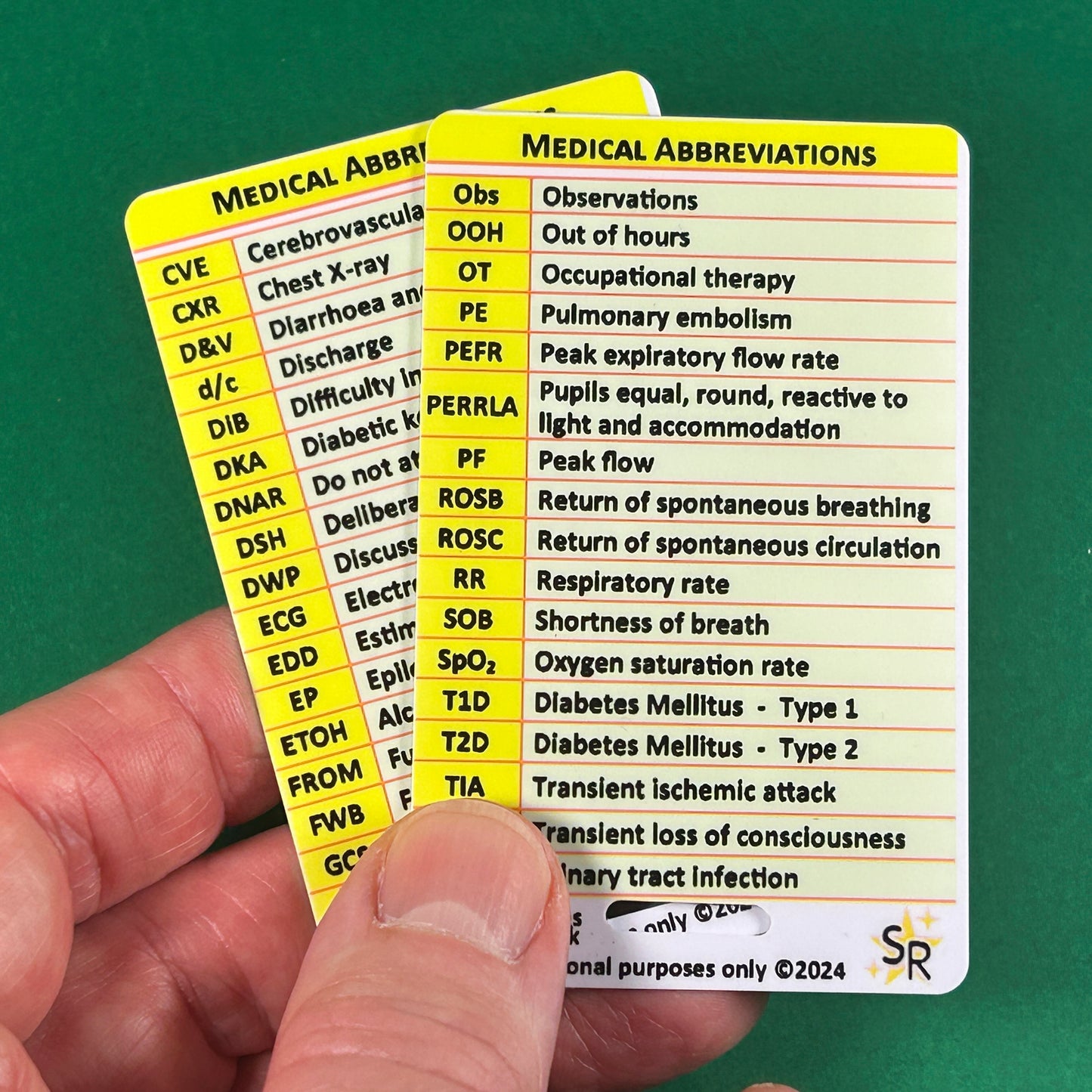 Medical Abbreviations ID Badge CardS Nurse Student Paramedic FREC Ambulance