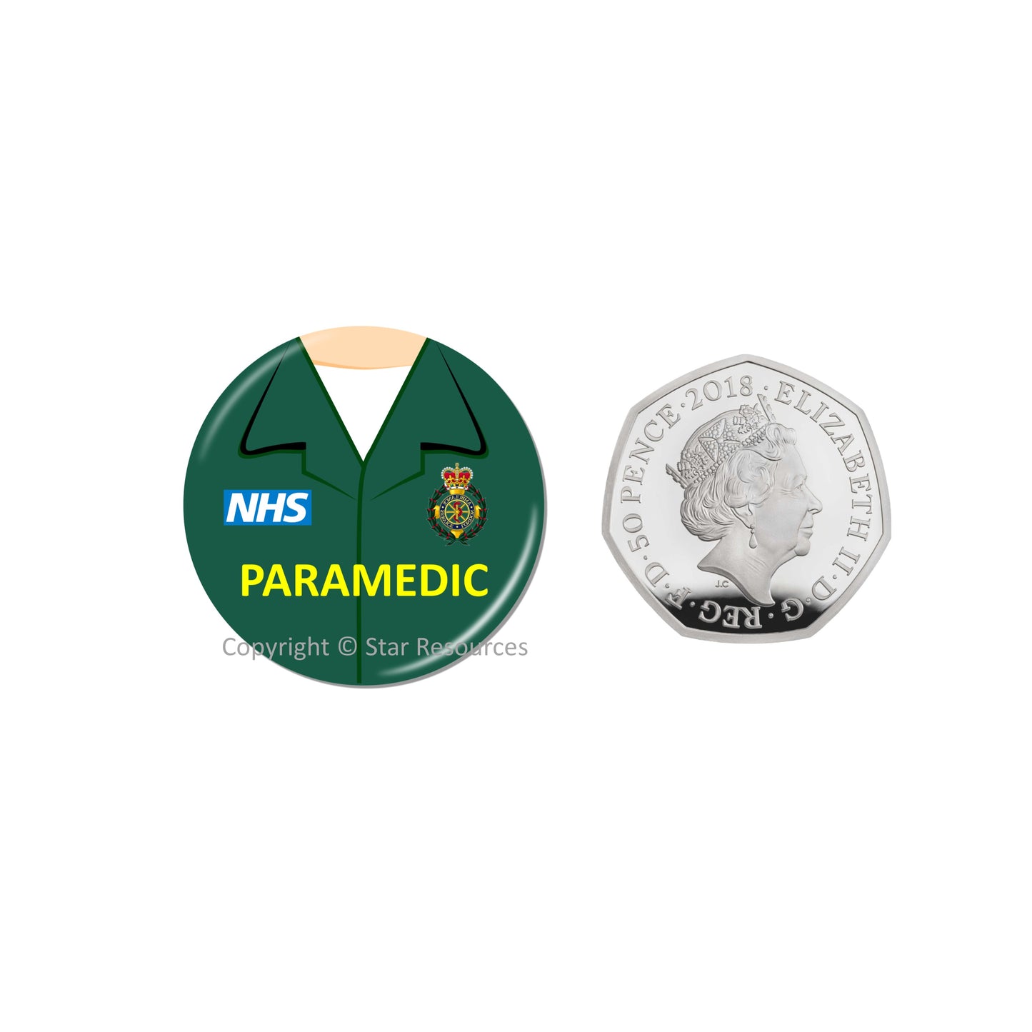 Paramedic Uniform Fridge Magnet - NHS Gift