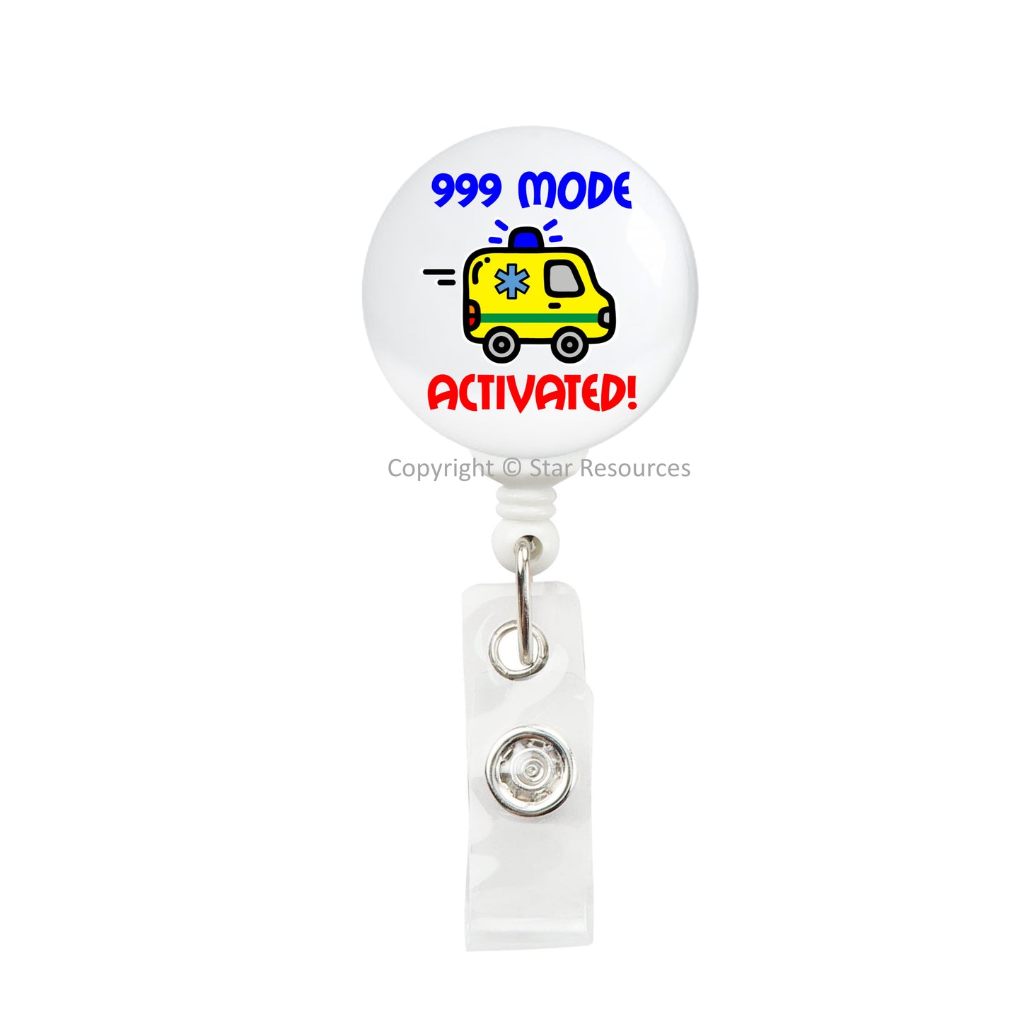 Student Paramedic Ambulance ID Badge Reel - Gift