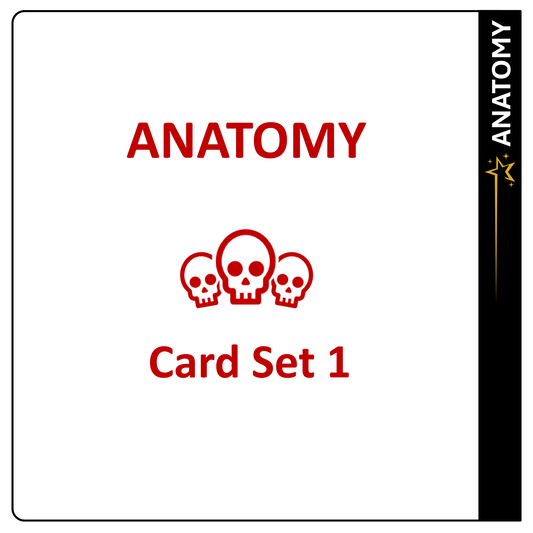 Human Anatomy Card Set 1 Student Nurses, Paramedics, Ambulance, Physiotherapists Flashcards