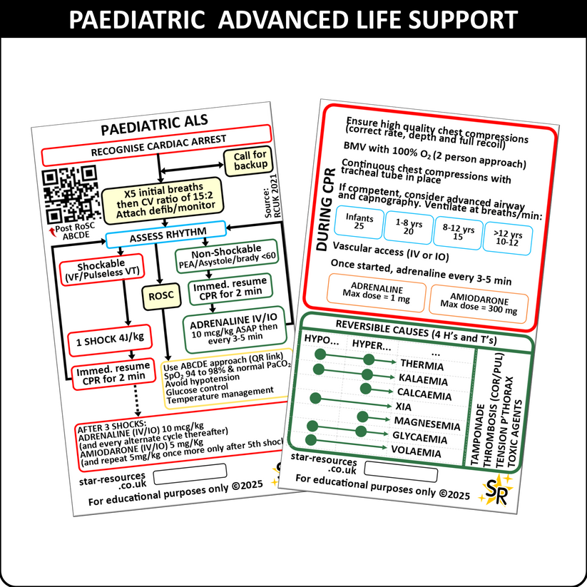 Paediatric Advanced Life Support ALS ID Badge Card Nurse Student Param ...