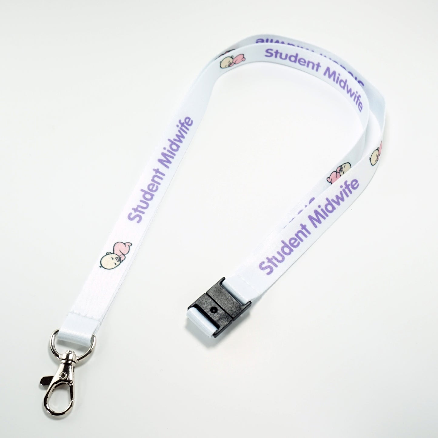 Cute Baby Student Midwife Lanyard and Badge Reel Set For ID Badge, Flashcards Or Key Holder - NHS Gift