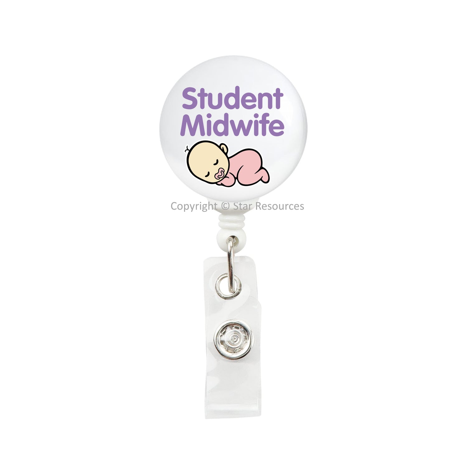 Cute Baby Student Midwife Lanyard and Badge Reel Set For ID Badge, Flashcards Or Key Holder - NHS Gift