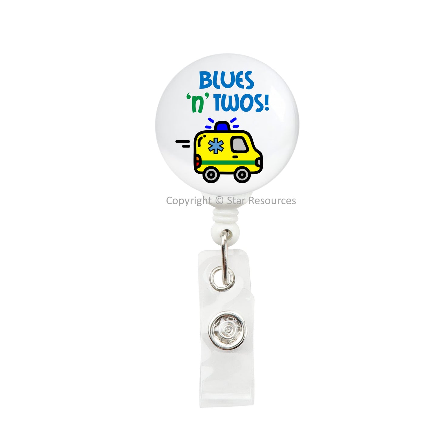 Student Paramedic Ambulance ID Badge Reel - Gift