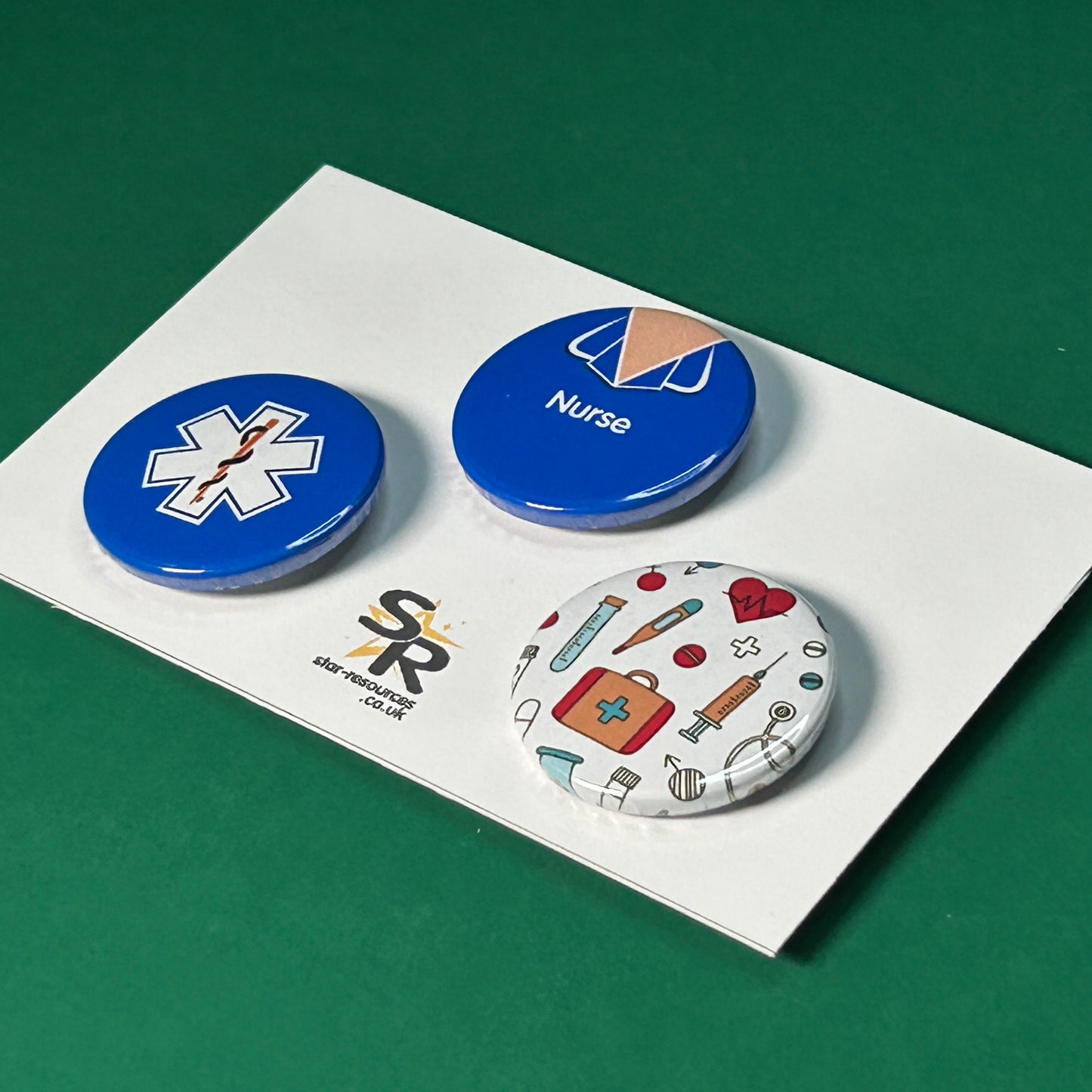 Mini Badge Pack Nurse Uniform 25mm