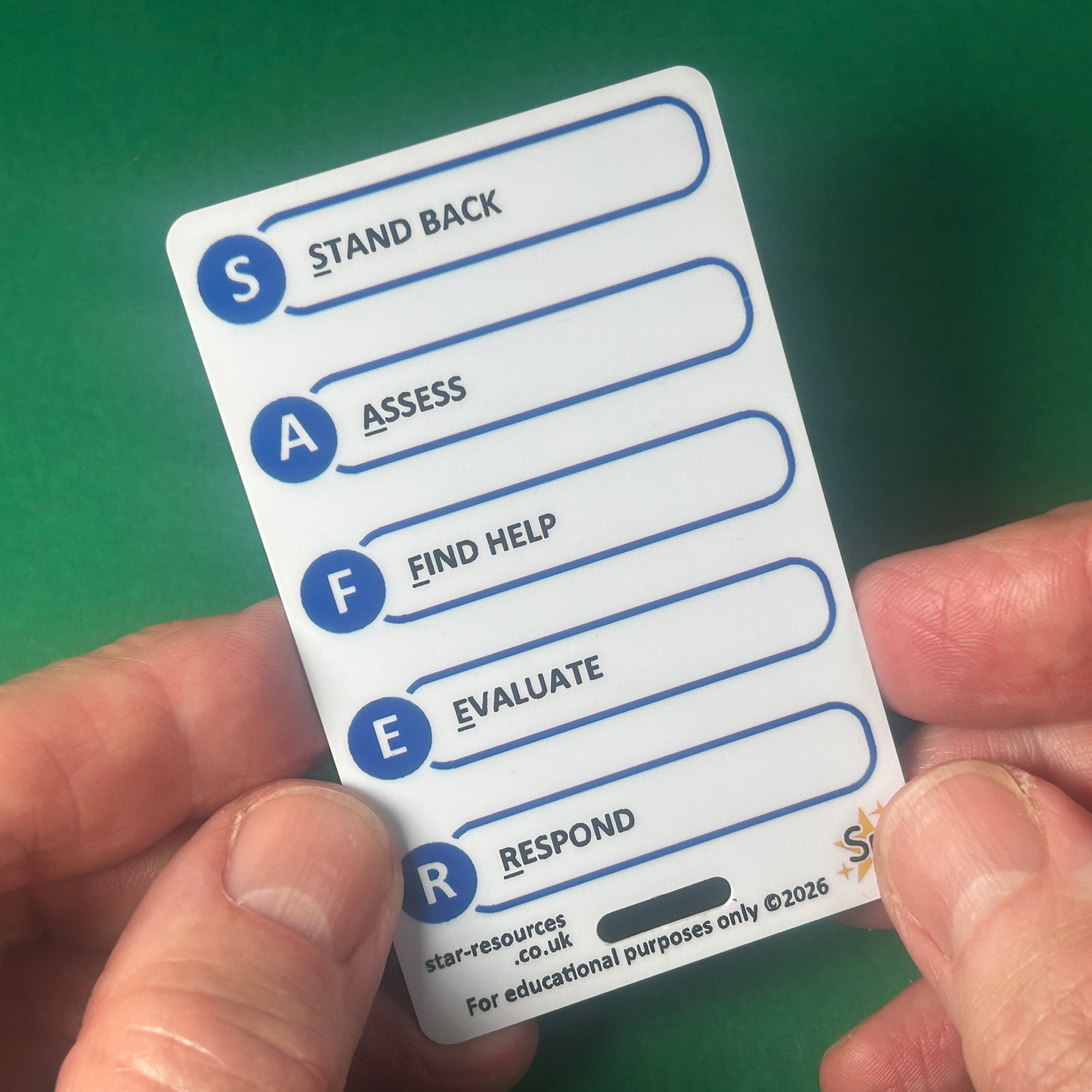 Scene Safety & Hazard Control Card | ERICPD & SAFER