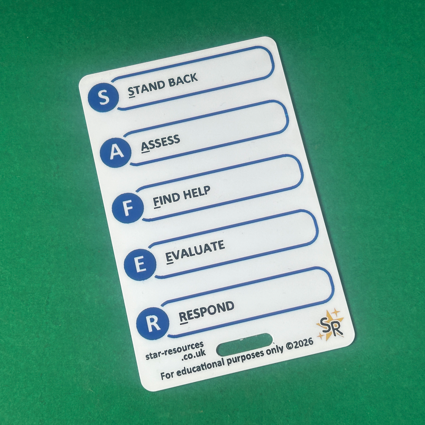 Scene Safety & Hazard Control Card | ERICPD & SAFER