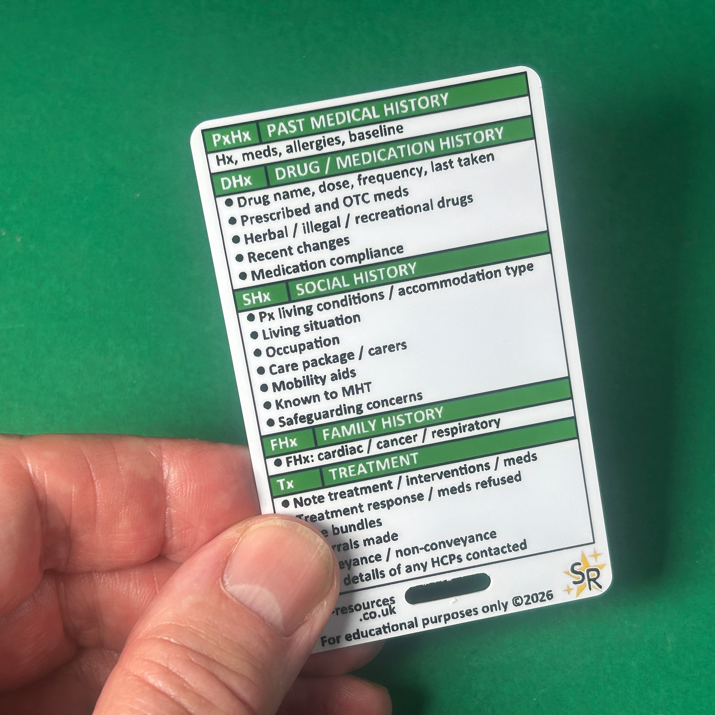 PRF Writing Prompt Card – Patient Report Form (PRF) Guide | ABCDE & Handover Aid