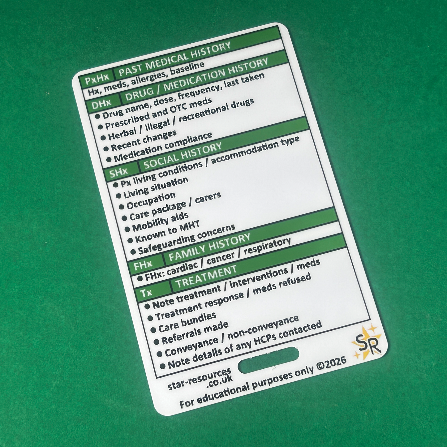 PRF Writing Prompt Card – Patient Report Form (PRF) Guide | ABCDE & Handover Aid