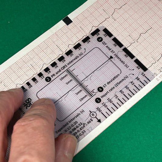 ECG Reader ID Badge Flashcard - Pocket Paramedic Guide for Student Paramedics