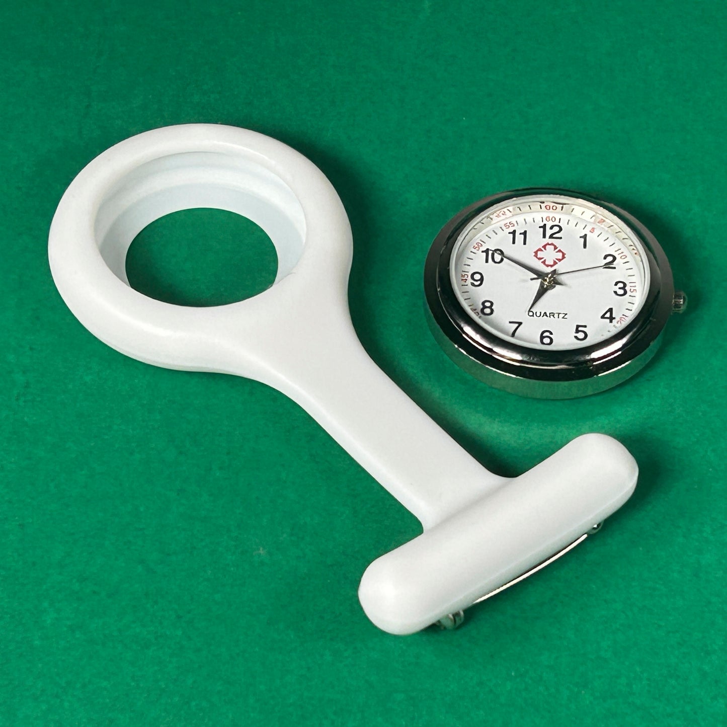 White Silicone Gel Fob Watch | Nurse HCA Doctor Student