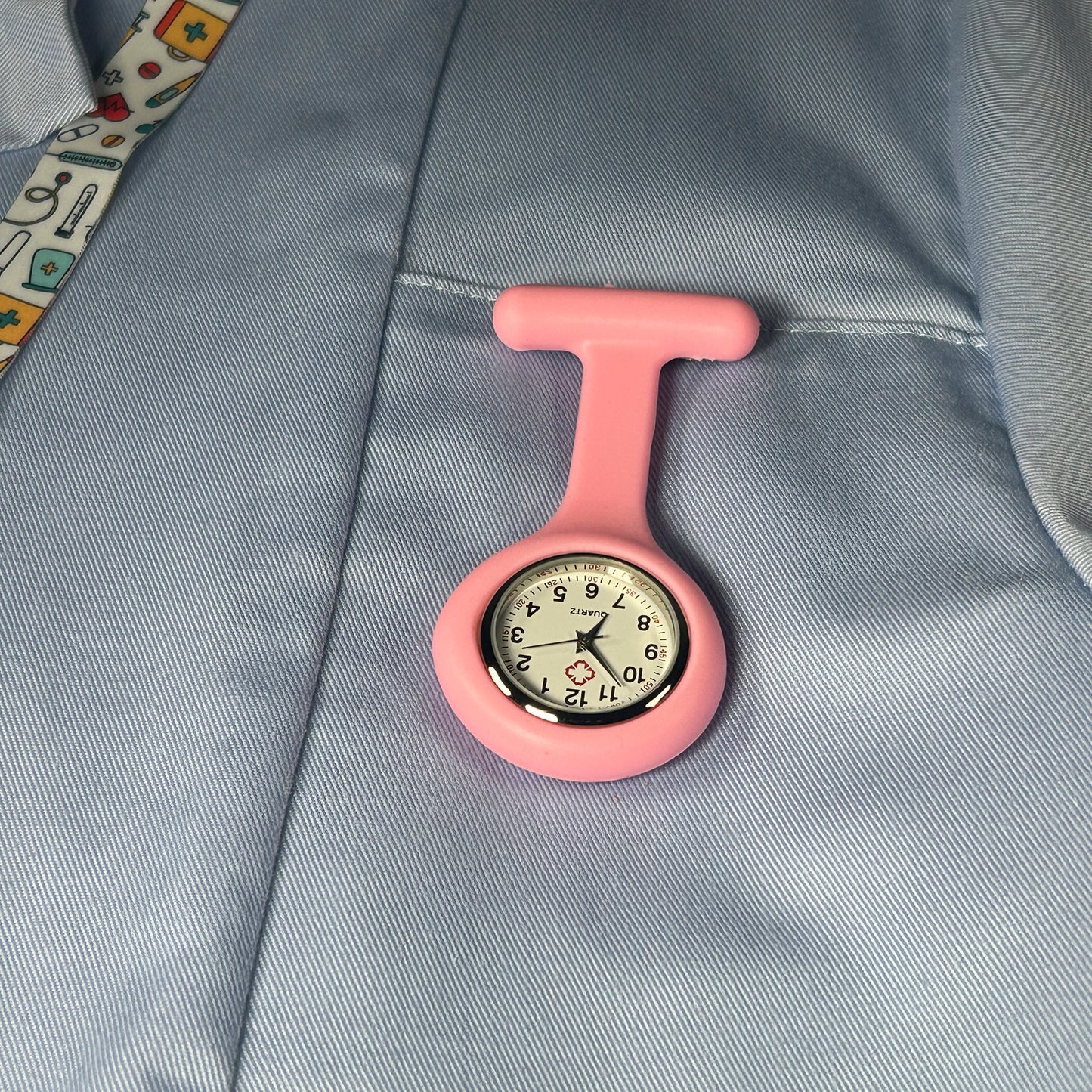 Pink Silicone Gel Fob Watch | Nurse HCA Doctor Student