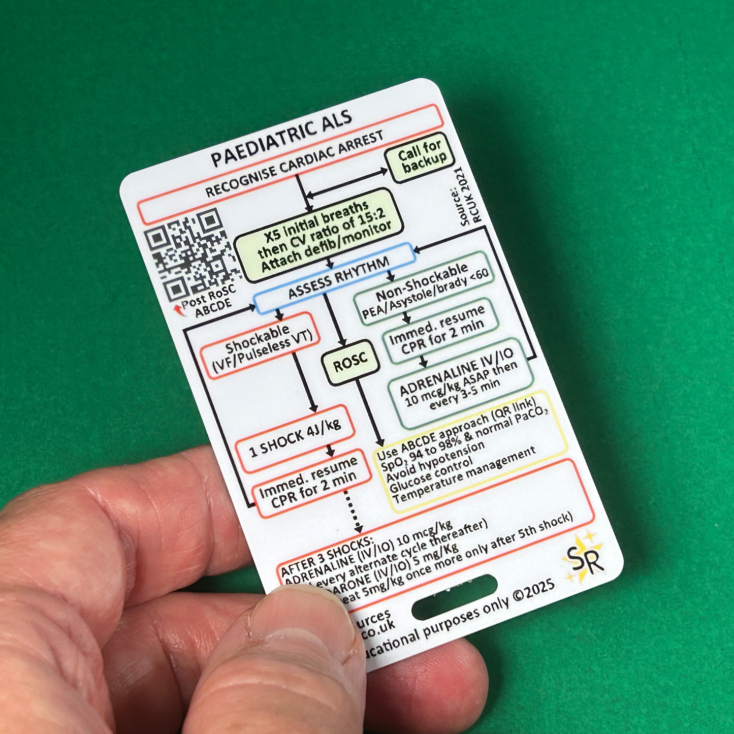 Paediatric Advanced Life Support ALS ID Badge Card Nurse Student Paramedic FREC Ambulance