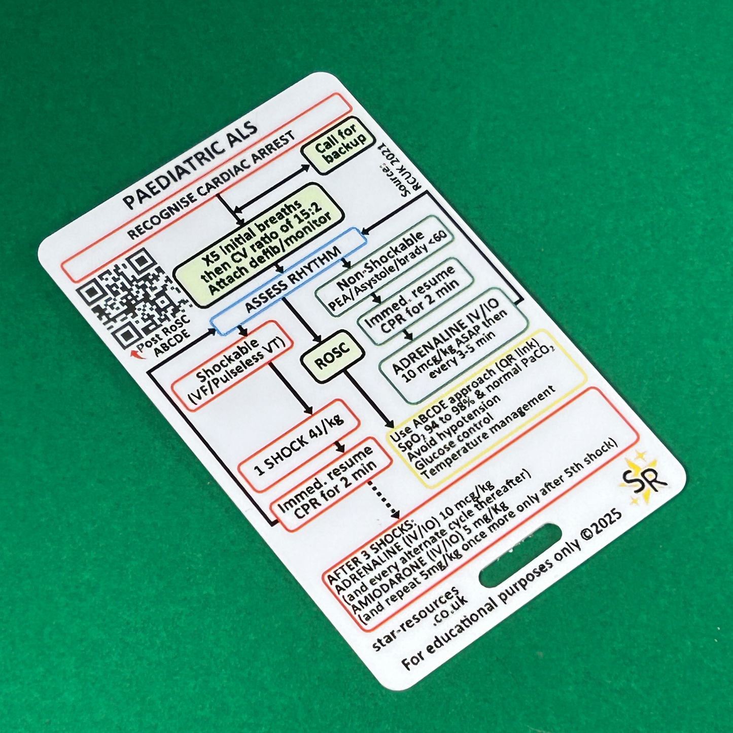 Paediatric Advanced Life Support ALS ID Badge Card Nurse Student Paramedic FREC Ambulance