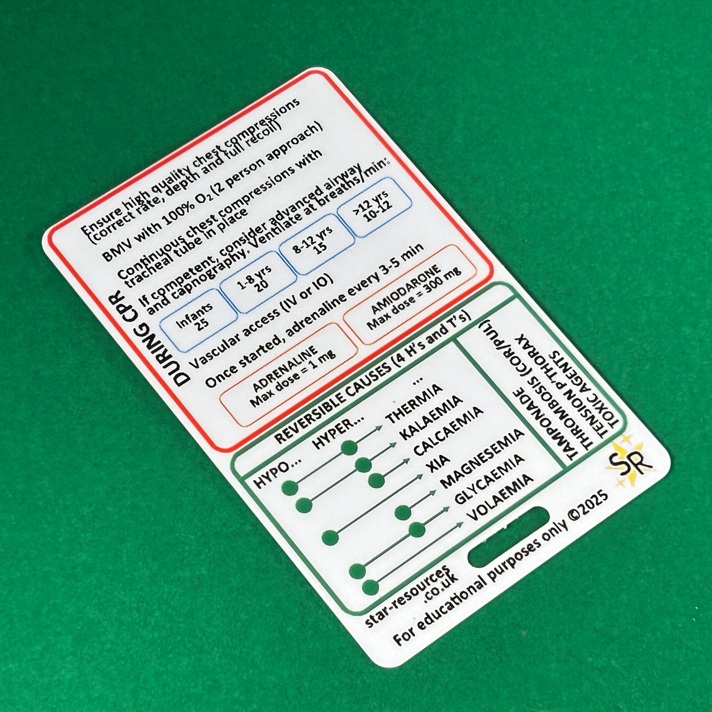 Paediatric Advanced Life Support ALS ID Badge Card Nurse Student Paramedic FREC Ambulance
