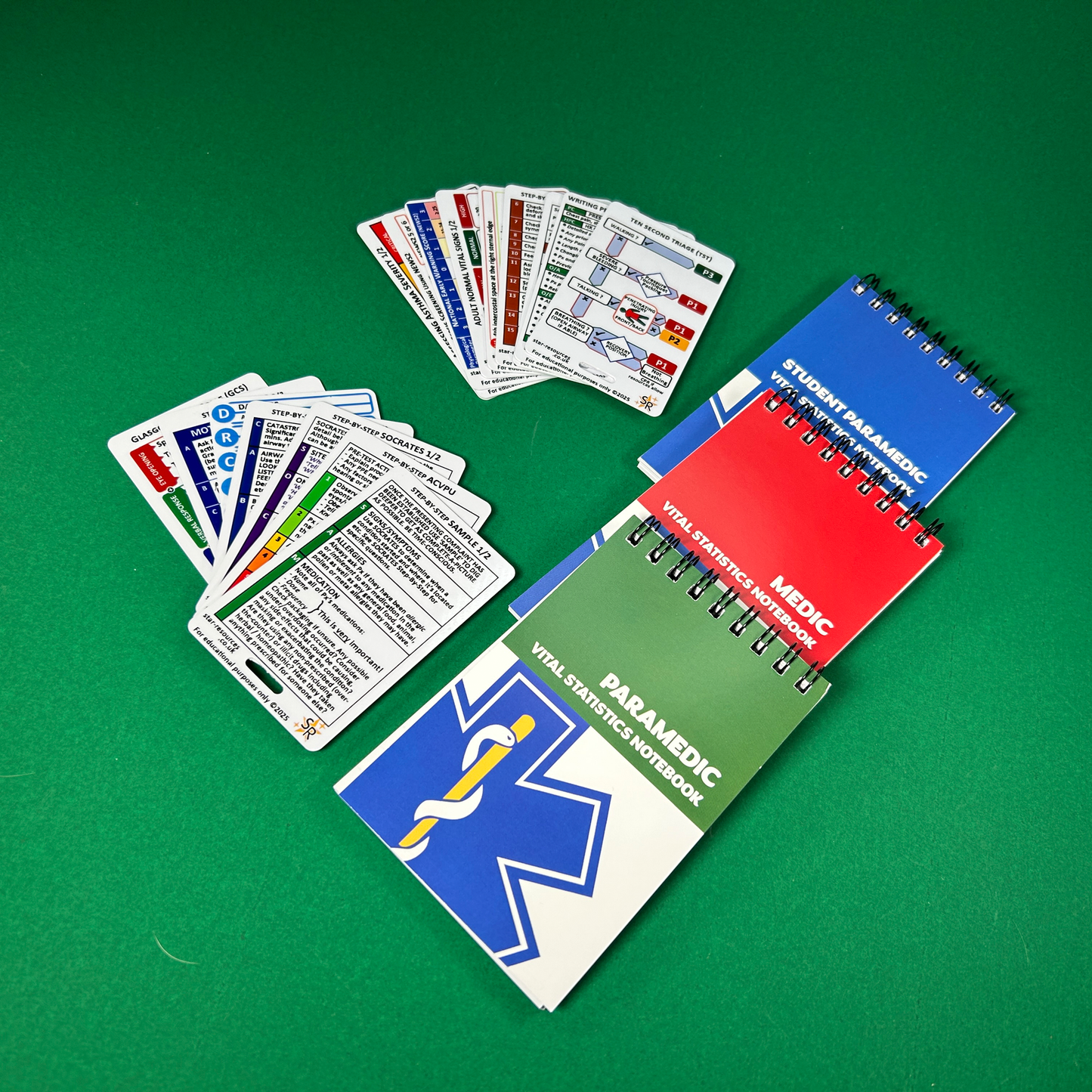 Core Pack Patient Assessment ID Badge Flashcards Paramedic Student Ambulance