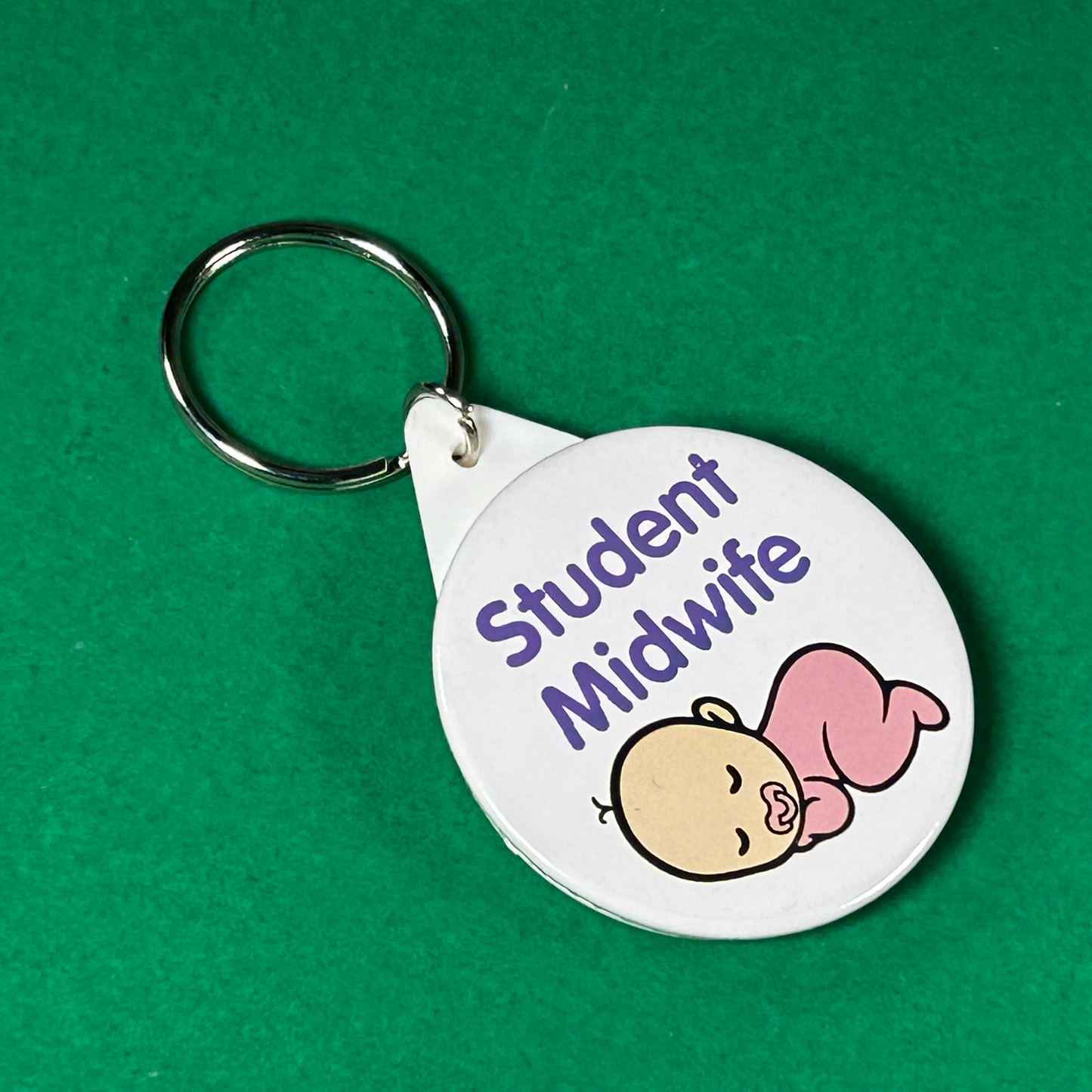Student Midwife Keyring Cute Baby Gift