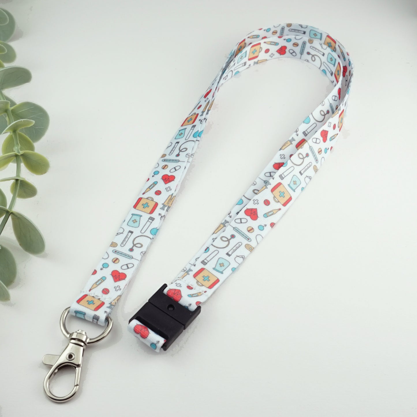 Medical Mosaic Lanyard and badge reel for ID Badge or Flash Cards - Gift