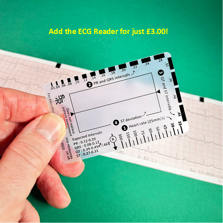 ECG Reference ID Badge Cards - Student Paramedics Ambulance