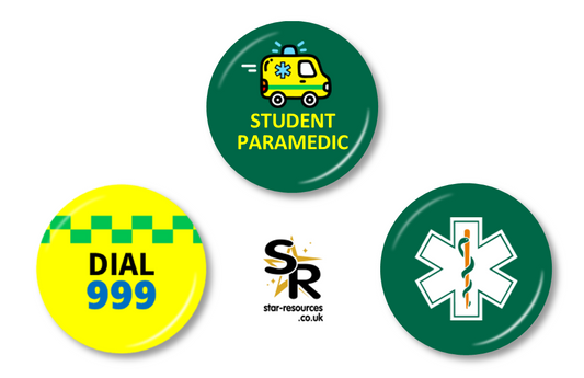 Mini Badge Pack Student Paramedic 25mm