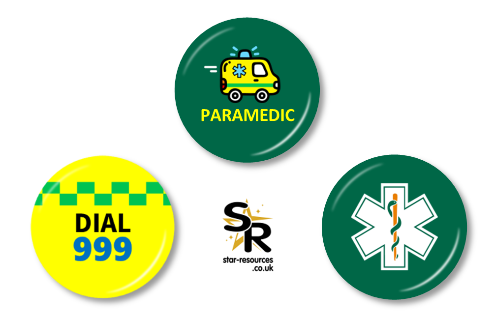 Mini Badge Pack Paramedic 25mm