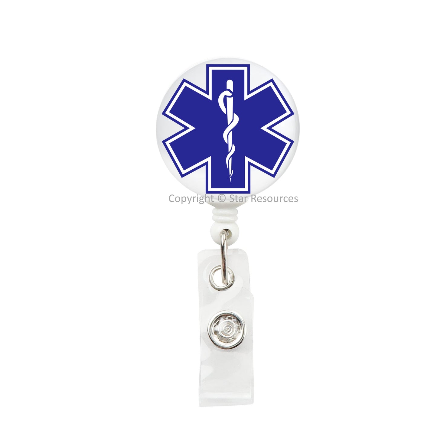 Cadacus Star of Life ID Badge Reel