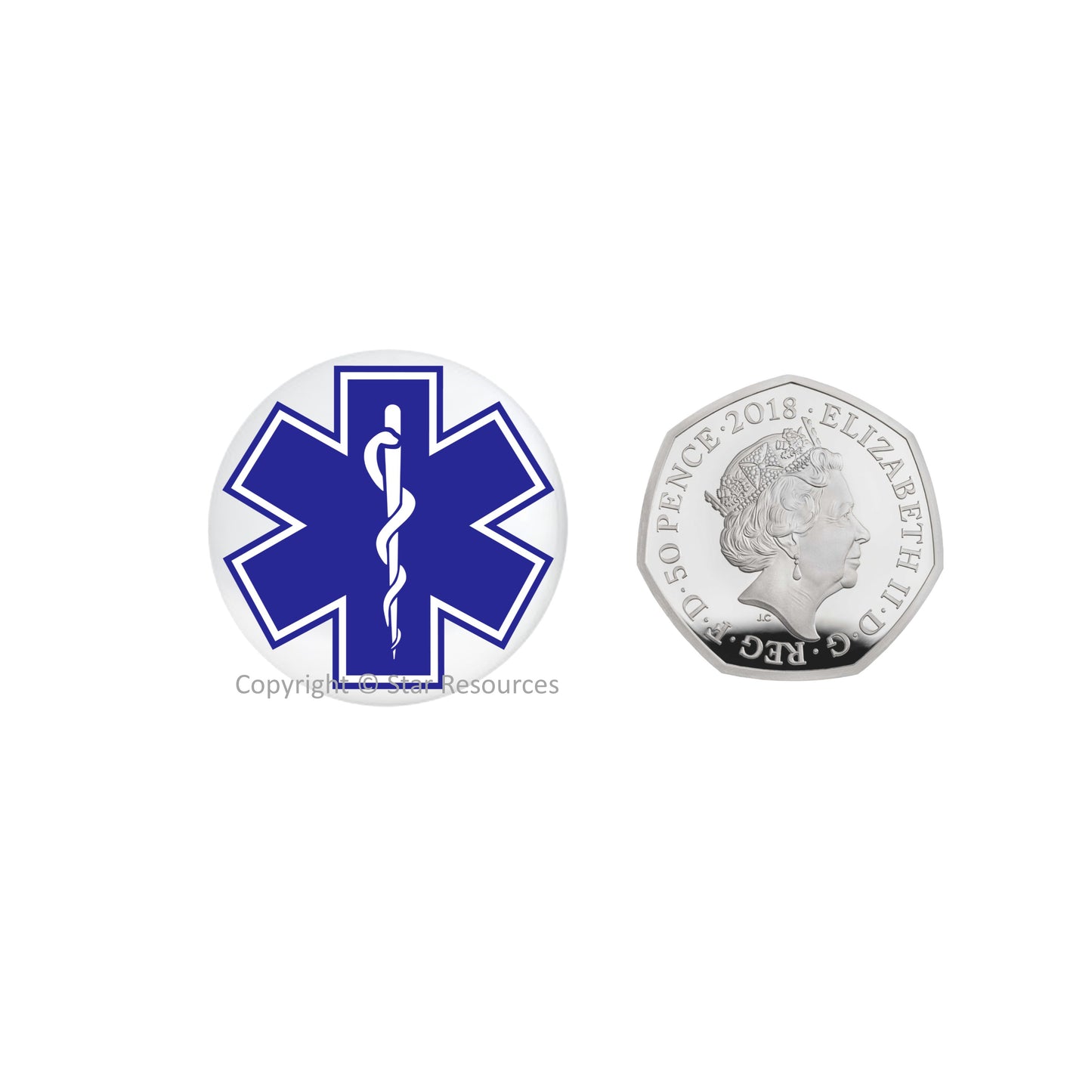 Star of Life Cadacus Fridge Magnet - NHS Gift (Copy)