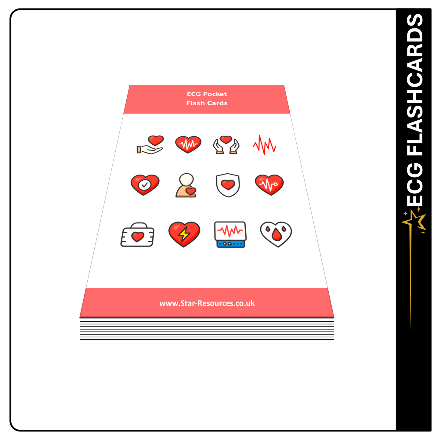 ECG Revision FlashCards - Flash Cards Student Paramedic, Nurse, Medic