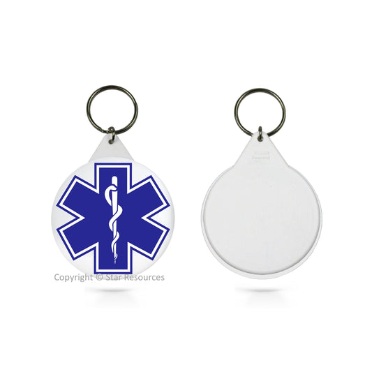 Star of Life Paramedic Keyring Ambulance Gift Keyring