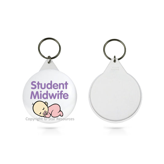 Student Midwife Keyring Cute Baby Gift