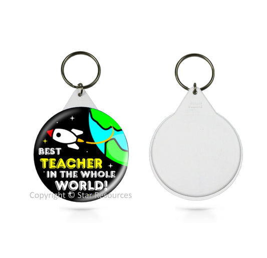 Best Teacher in the Whole World Keyring