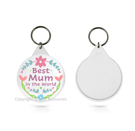 Best Mum in the World Keyring Mother's Day