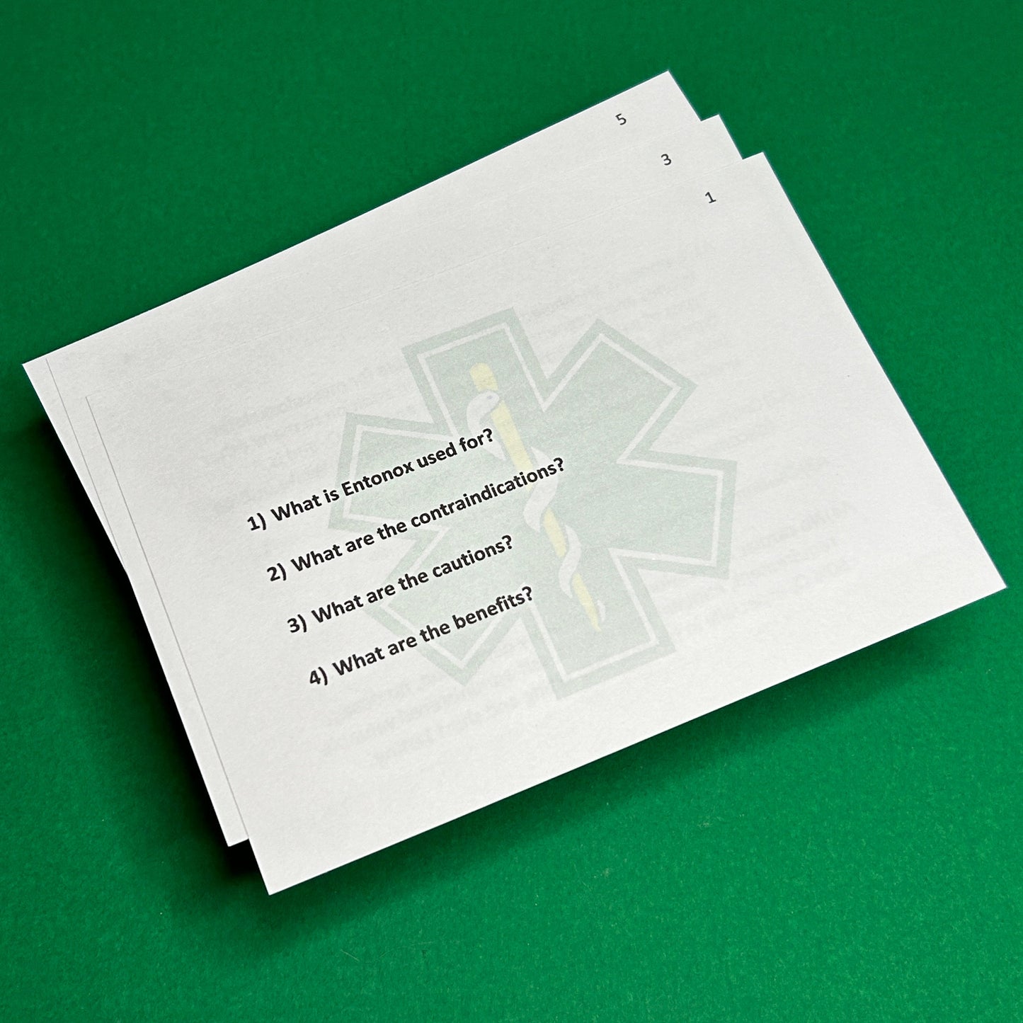 Student Paramedic Revision Flashcards