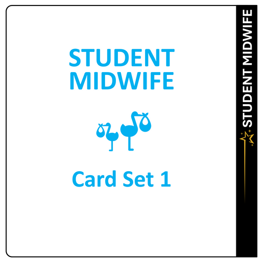 Set 5 - Maternity Badge ID Badge Cards Student Nurses, Midwives