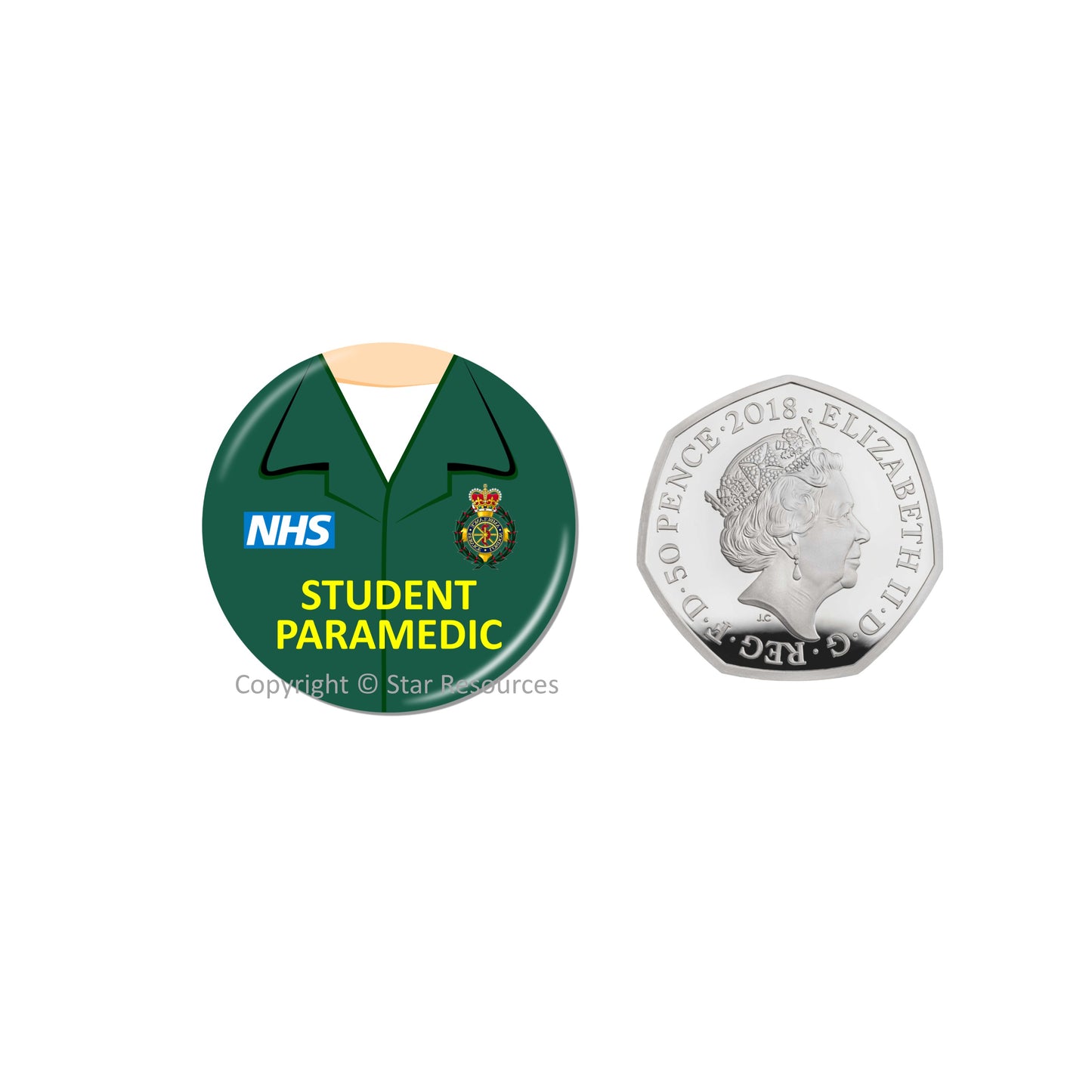 Student Paramedic Uniform Fridge Magnet - NHS Gift