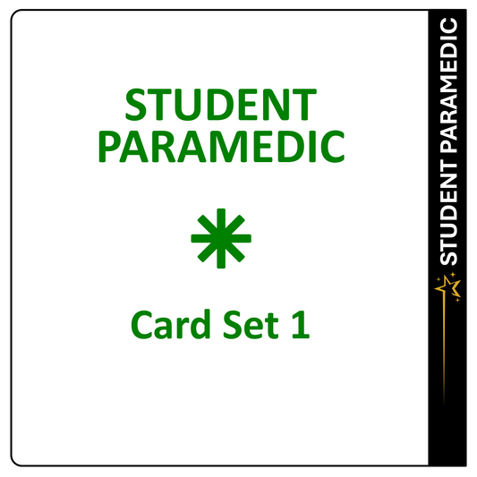 Student Paramedic Card Set 1
