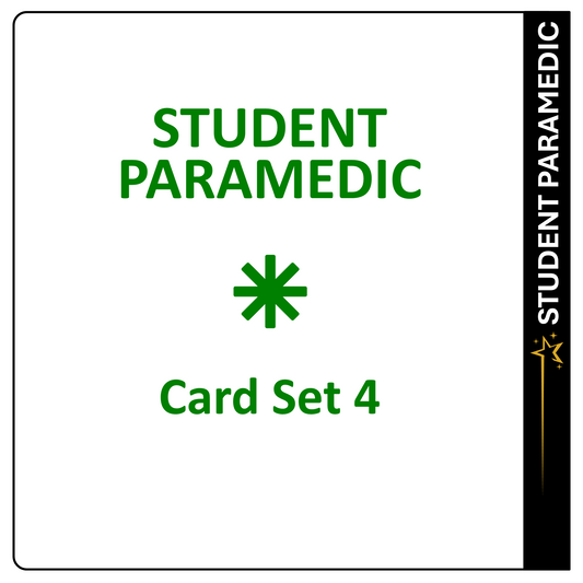 Student Paramedic Card Set 4